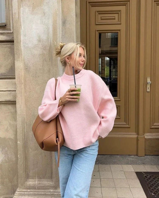 Lona | Oversized Pink Sweater