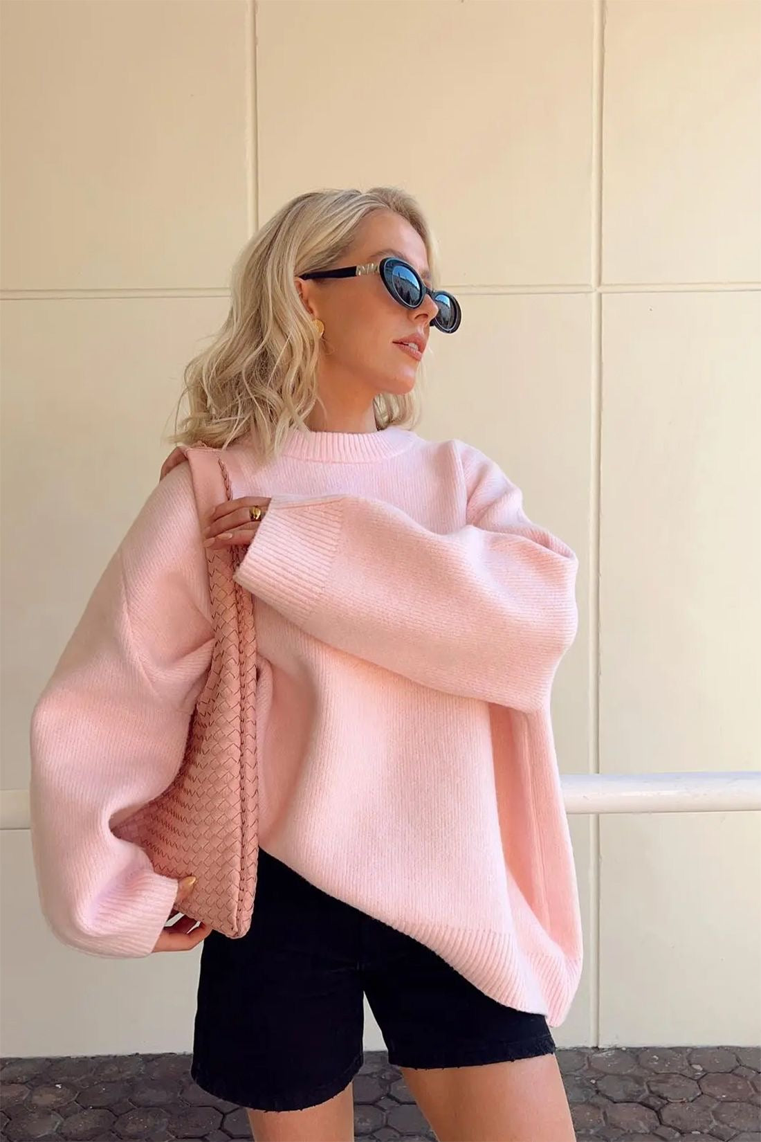 Lona | Oversized Pink Sweater